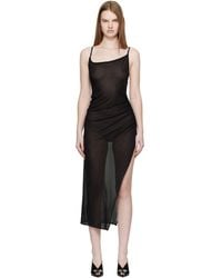 Mugler - Asymmetrical Buckled Strap Maxi Dress - Lyst
