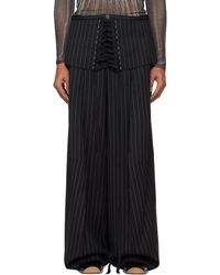 Jean Paul Gaultier - ブラック 'The Corset Suit' トラウザーズ - Lyst