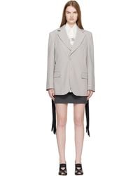 MM6 by Maison Margiela - Wool-Blend Blazer - Lyst