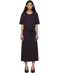 Lemaire - Belted Rib T-Shirt Midi Dress - Lyst