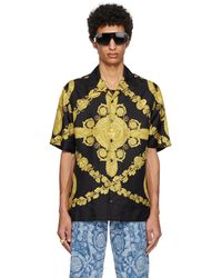 Versace - Black Maschera Baroque Shirt - Lyst