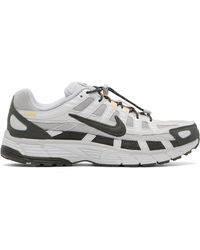 Nike - Baskets P-6000 Gris Et Blanc - Lyst