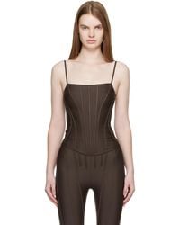 Mugler - Ssense Exclusive Corseted Top - Lyst