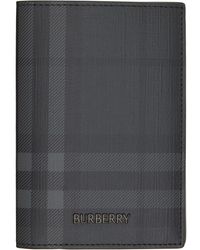 Burberry - City Check Passport Holder - Lyst