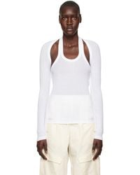 Dion Lee - White Modular Long Sleeve T-shirt - Lyst