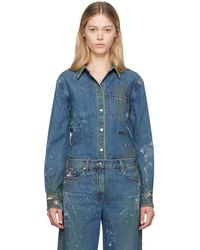 Helmut Lang - Painted Denim Shirt - Lyst