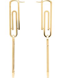 Off-White c/o Virgil Abloh - Off- Paperclip Earrings - Lyst