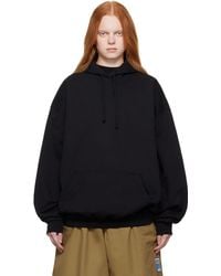 Vetements - ブラック ロゴ オーバーサイズ フーディ - Lyst