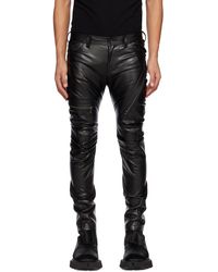 Julius - Indirect Faux-leather Cargo Pants - Lyst
