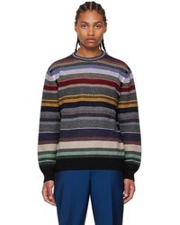 Paul Smith Merino Wool Half-zip Sweater in Blue for Men Mens Clothing Sweaters and knitwear Zipped sweaters 