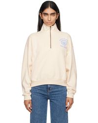 Sporty & Rich - Off- Emblem Sweatshirt - Lyst
