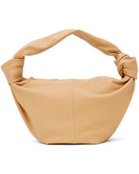 Bottega Veneta - Beige Double Knot Top Handle Bag - Lyst