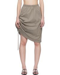 Renaissance Renaissance - Khaki Samantha Reversible Midi Skirt - Lyst
