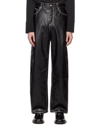 Eytys - Black Benz Faux-leather Trousers - Lyst