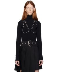 Off-White c/o Virgil Abloh - Eyelets Mock Neck Sweater - Lyst