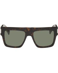 Saint Laurent - Tortoiseshell Sl 628 Sunglasses - Lyst