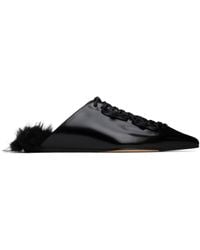 Simone Rocha - Pointed-Toe Faux-Fur Slippers - Lyst