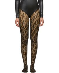 Fendi Black Forever Tights