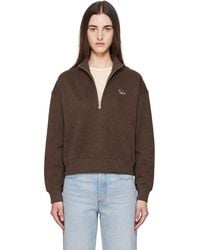 Maison Kitsuné - Baby Fox Half Zip Sweatshirt - Lyst