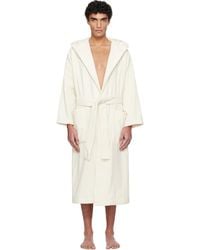 Tekla - Off- Terry Hooded Bathrobe - Lyst