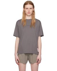 Satisfy - T-shirt gris à perforations - Lyst