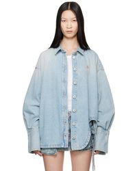 The Attico - Oversized Denim Shirt - Lyst