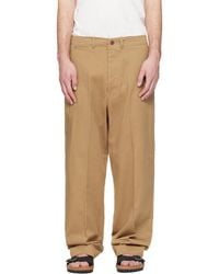 Merz B. Schwanen - Tan 1920S Cotton Twill Worker Chino Trousers - Lyst