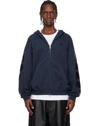 Vetements - Leather Biker Crosses Zip-Up Hoodie - Lyst