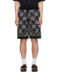 Amiri - Ma Quad Check Mesh Knit Shorts - Lyst