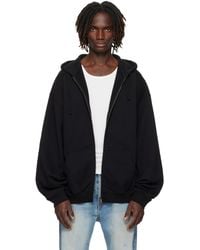 Vetements - Logo Oversized Zip-Up Hoodie - Lyst