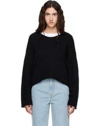 Loulou de Saison - Derry Lds U Neck Cashmere Sweater - Lyst