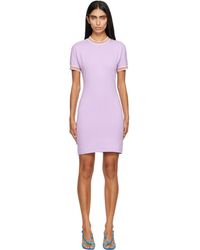 Versace - Jacquard Stretch Cotton-Jersey Minidress - Lyst