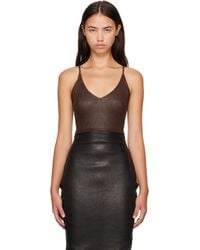 Rick Owens - Tower Stretch Leather Top - Lyst