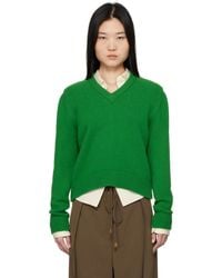 &Daughter - グリーン Glenn Vネックセーター - Lyst