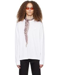 Acne Studios - White Patch Long Sleeve T-shirt - Lyst
