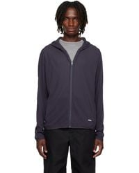 Amomento - Mesh Hooded Zip Jacket - Lyst