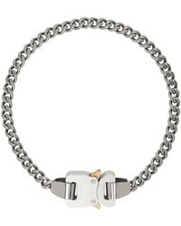 1017 ALYX 9SM - Silver Metal Buckle Necklace - Lyst