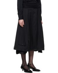 【関税込み】HODAKOVA Upside Down Trouser ミディアムスカート HODAKOVA ブラック Upside Down Trouser ミディアムスカート