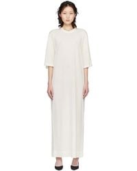 TOTEME - Off- Merino Knit Tee Maxi Dress - Lyst