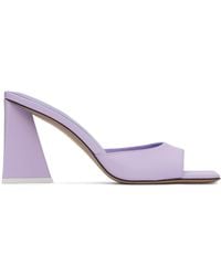 The Attico - Purple Mini Devon Mules - Lyst
