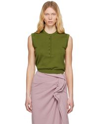 Dries Van Noten - グリーン ノースリーブ セーター - Lyst