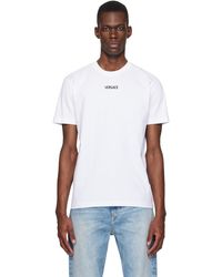 Versace - Embroidered Cotton-Jersey Slim T-Shirt - Lyst