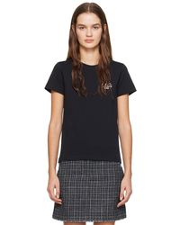 A.P.C. - T-shirt denise noir - Lyst