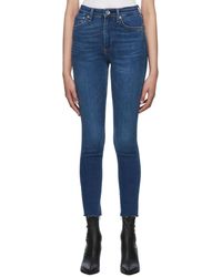 JEAN LOGAN Coton Rag & Bone en coloris Bleu Femme Vêtements Jeans Jeans à pattes d’éléphant 