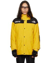 The North Face - Yellow Gtx Mountain Down Jacket - Lyst