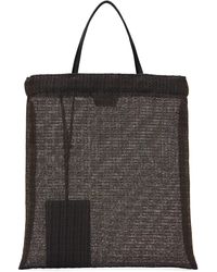 The Row - Mini Cabas Barn Bleu Marine - Lyst