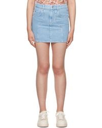 Isabel Marant - Mid-Rise Denim Miniskirt - Lyst