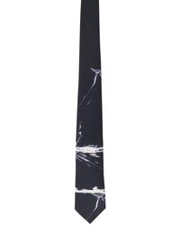 Emporio Armani - Black Cravatta Stampata Tie - Lyst