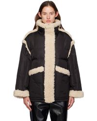 Stand Studio - Dorothy Faux-Shearling Down Jacket - Lyst