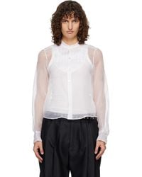 R13 - Pleated Tuxedo Front Shirt - Lyst
